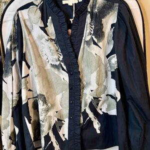 Anthropologie floral blouse